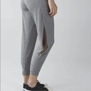 Lululemon superb slit side leggings.